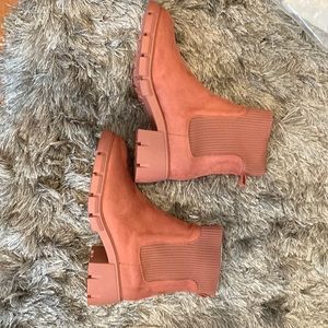 Womens Lug Sole Platform Ankle Boots-